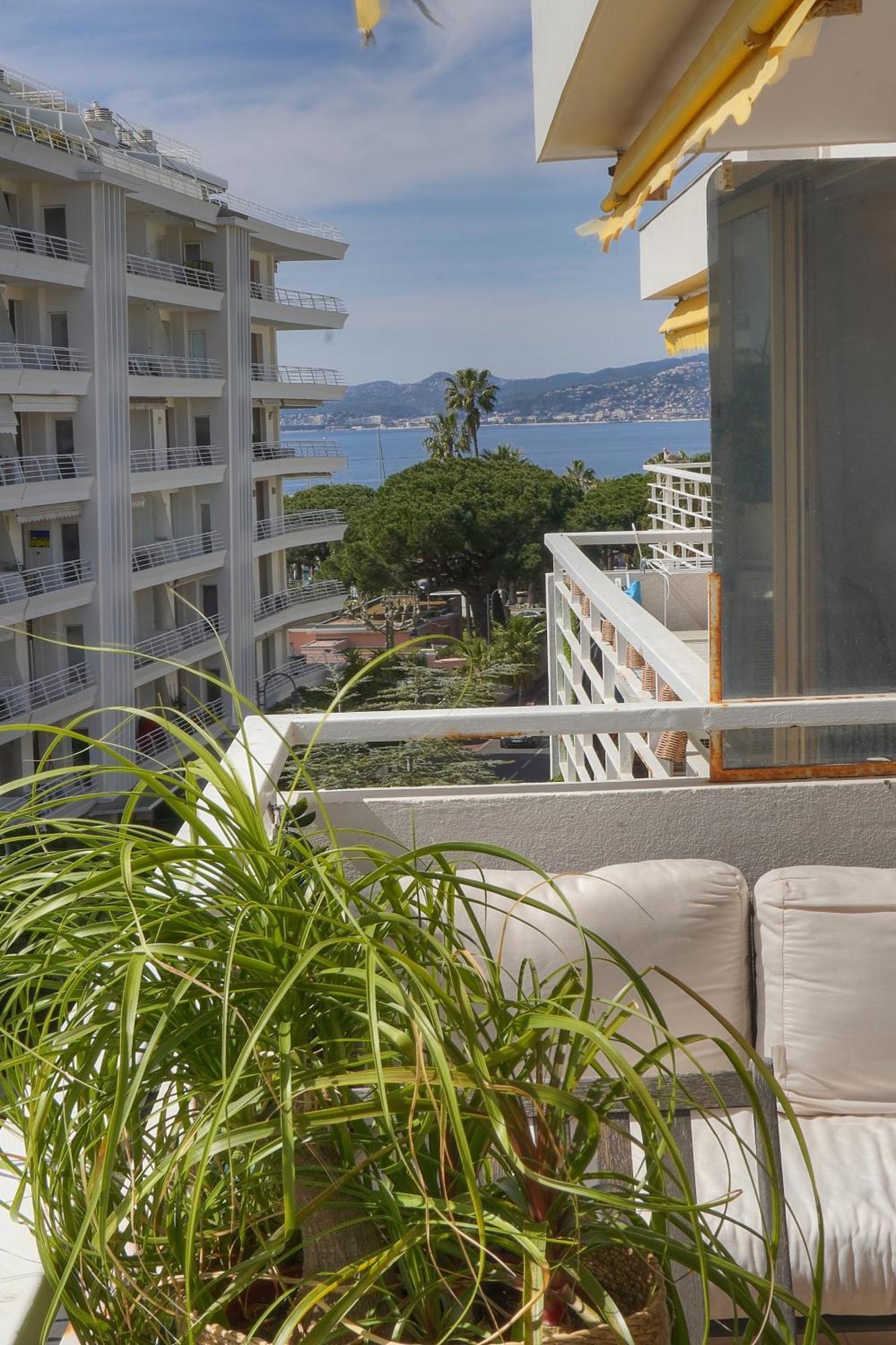 Frgk "Etoile Du Sud Terrasse Vue Mer Palm Beach" Cannes Exterior photo
